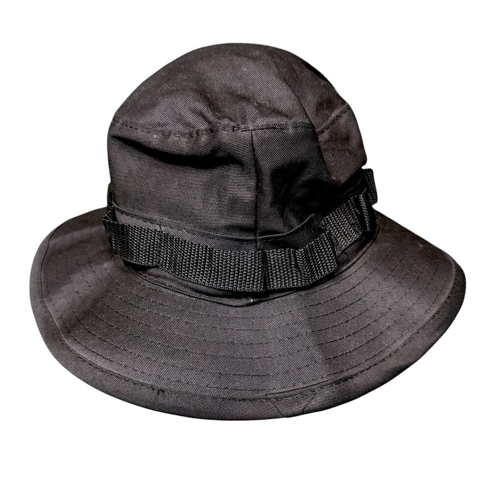 Salty Crew Alpha Tech Black Adjustable Boonie Hot Weather Type II Size 7.5 7 1/2 - Picture 4 of 8